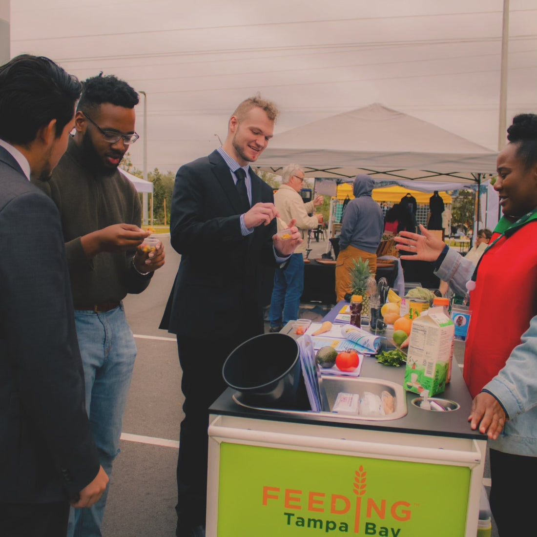 Henderson Visits Feeding Tampa Bay and Local Entrepreneurs